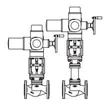 Клапан регулирующий 23.405 ARI-STEVI  PN25 EN-JS1049 с электроприводом Auma фланец