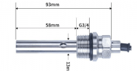 Датчик EC sensor K=1 Cable: 5 m Measure range: 0-2000us/cm Material: SS