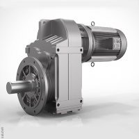 Мотор-редуктор плоский цилиндрический  GUOMAO GFA57-Y5.5-4P-7.73-M5-270°-3